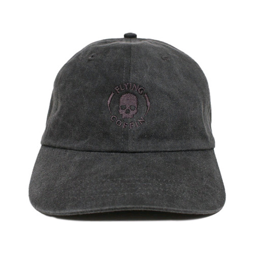 FLYING COFFIN SHOCKTROOPER PIGMENT DYED CAP (CHARCOAL)