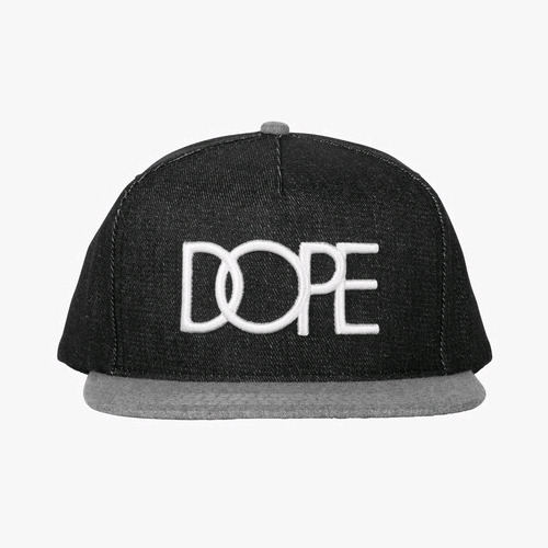 DOPE Classic Logo Snapback (Black/Grey) 