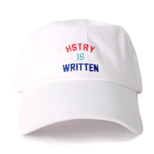 HSTRY BY NAS Written HSTRY Dads Hat (WHITE)