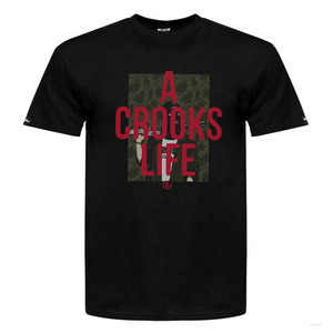 CROOKS &amp; CASTLES Mens Knit Crew T-Shirt - Crooks Life