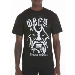 OBEY TO HELL AND BACK BASIC TEE