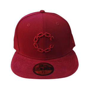 CROOKS &amp; CASTLES Mens Woven Fitted Cap - Chain C Cord [1]