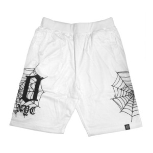 40 OZ NYC Spider Web Shorts White 