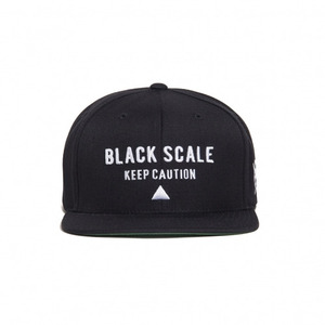 BLACK SCALE Hazard Snapback (Black)  
