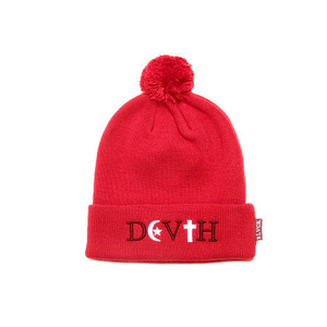 BLACK SCALE MORTEM BEANIE (RED) 