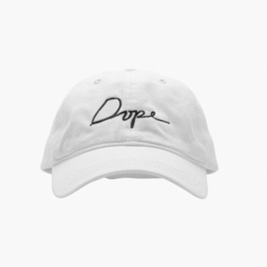 Dope Script Cap (White)