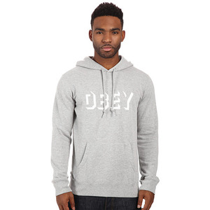 OBEY DROPOUT PULLOVER HOOD HEATHER GREY