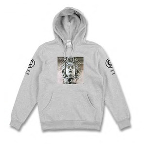 CROOKS &amp; CASTLES Knit Hooded Pullover - Titan (Heather Grey) 