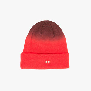 DOPE Ombre Micro Metal Logo Beanie (Red) 