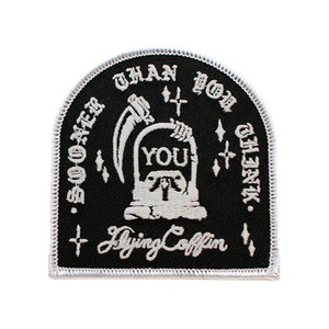 FLYING COFFIN SUDDEN DEATH PATCH (WHITE/GLOW)