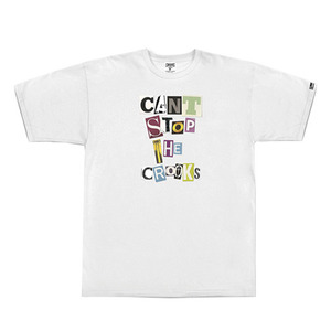 CROOKS &amp; CASTLES Men&#039;s Knit Crew T-Shirt - Cstc Punkpost (White)
