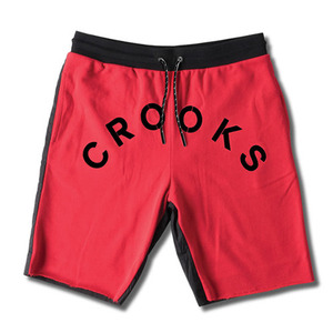 CROOKS &amp; CASTLES Men&#039;s Knit Short - Percy (True Red/Black)