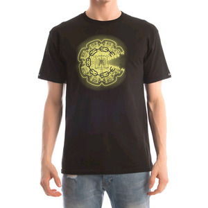 CROOKS &amp; CASTLES Men&#039;s Knit Crew T-Shirt - Mirrors (Black) 
