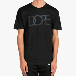 DOPE Receding Logo Tee (Black)