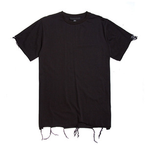 BLACK SCALE Destroyed T-Shirt (Black)