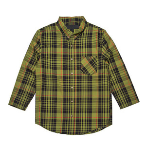 BLACK SCALE OPHIDIA BUTTON DOWN SHIRT (OLIVE)