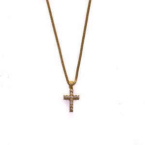 Design By TSS MINI CROSS Necklace (GOLD)