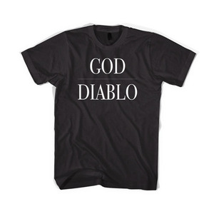 BLACKSCALE God Diablo T-Shirt, Black