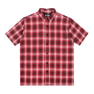 FTP PLAID BUTTON UP(RED)